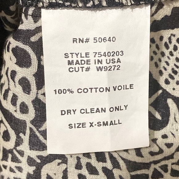 Stunning Kimono Style Top, Fine 100% Cotton, Made in the USA - Picture 12 of 12